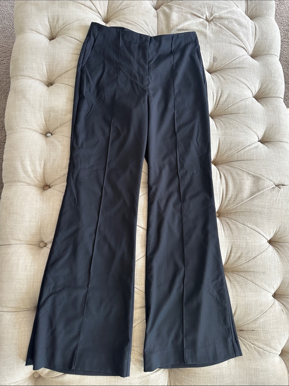 Ann Taylor Black Wide-Leg Dress Pants